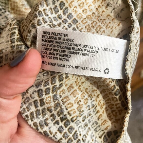 Ava & Viv Snake Skin blouse Sz 3X - Picture 5 of 6